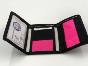 Portemonnaie schwarz- pink Offen