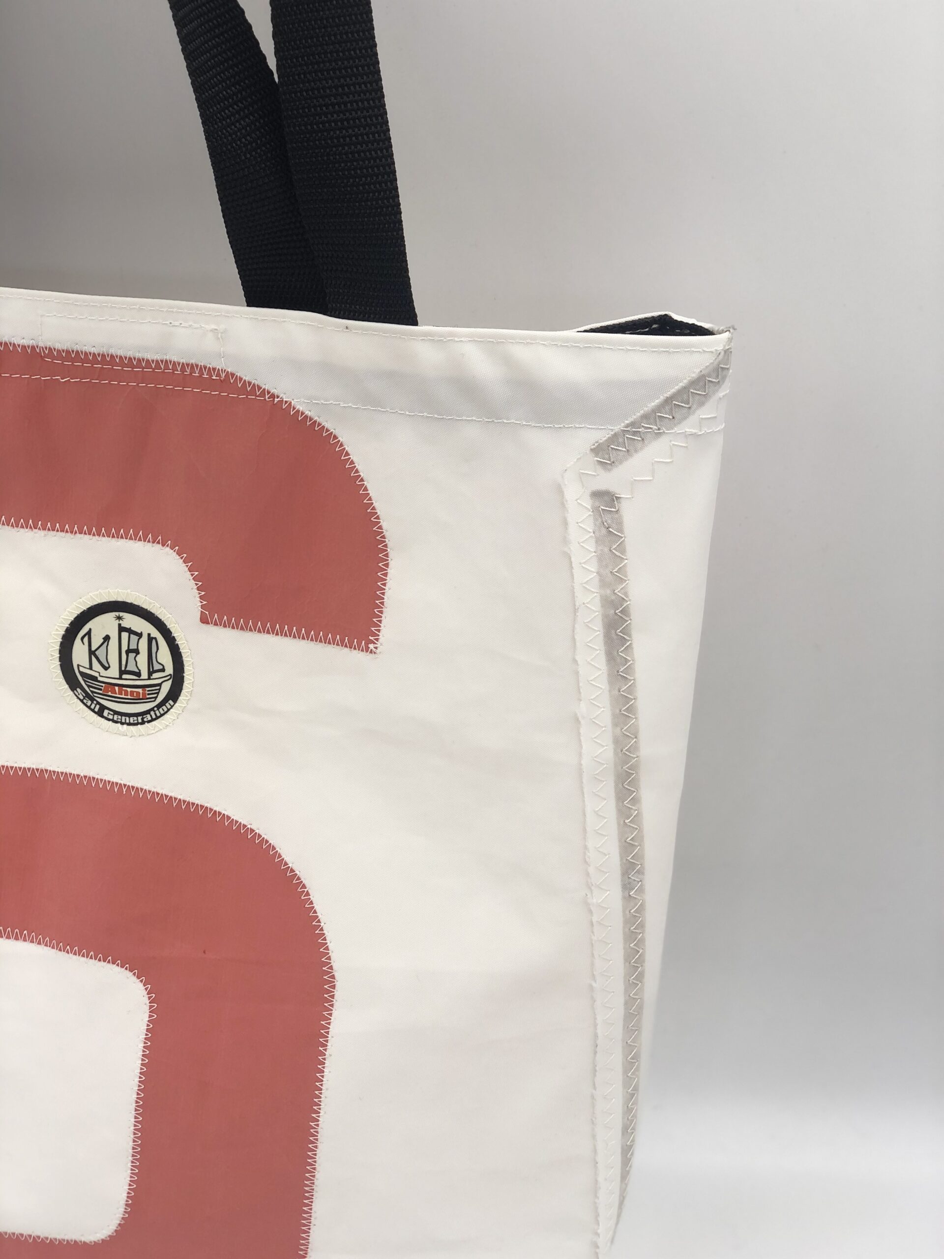 Shopper Tasche weiß- Zahl sechs rot | Sail Generation