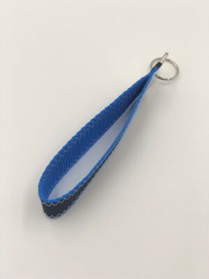 Schlüsselanhänger Segeltuch/ dunkelblau Seite