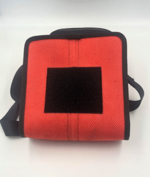 Messenger Bag Feuerwehrschlauch- rot Aufdruck – Bild 3