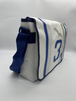 Messenger Bag XL-EINZELSTÜCK-drei blau Seite