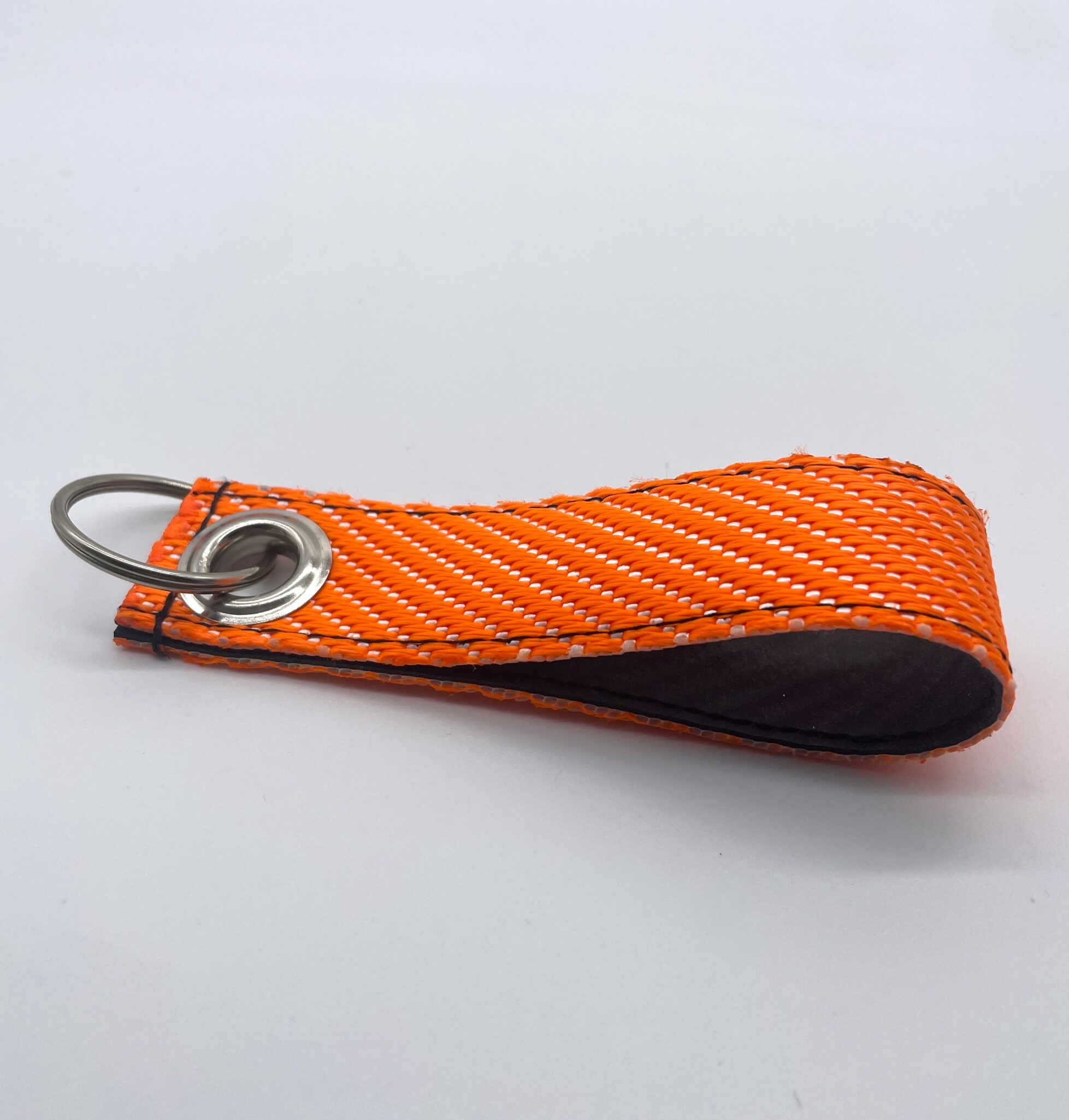 Schlüsselanhänger- Neon orange Offen