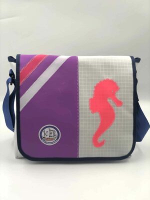 Messenger Bag L- Seepferdchen pink