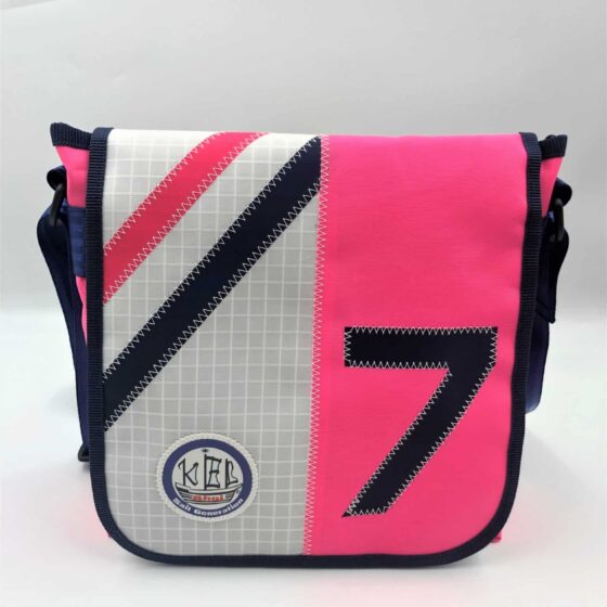 Messenger Bag M- Pink Zahl/ sieben