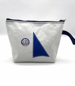 Kulturtasche weiß- Zwei blau – Bild 2