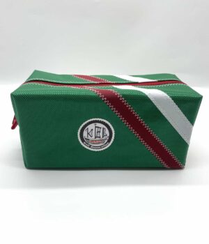 Kulturtasche grün- rot