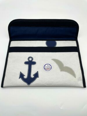 Tablet Hülle weiß- Anker blau – Bild 2